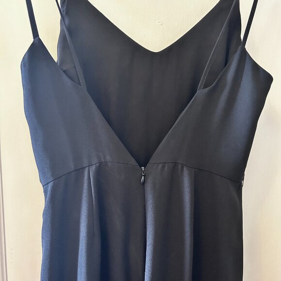 Black TopShop low back jumpsuit - Picture 3 of 8